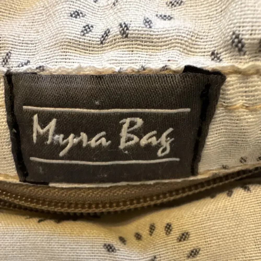 Myra Canvas‎ Leather Crossbody Woven Pockets Boho Natural Festival